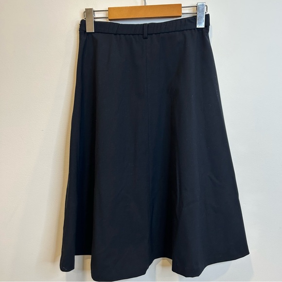 ZARA NAVY BLUE MIDI A-LINE SKIRT 2753/236 - Picture 6 of 11